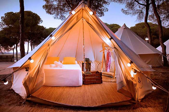Kampoah Costa del sol es un glamping de Málaga muy cerca de la playa