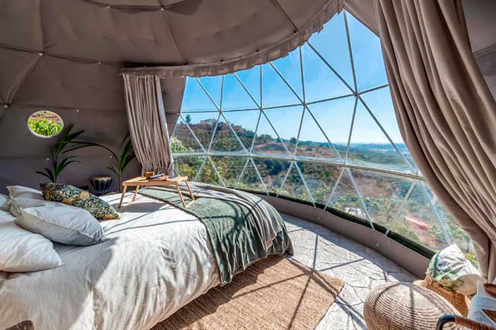 Eco Dome El mundo verde ofrece una fantástico hotel cúpula en Málaga