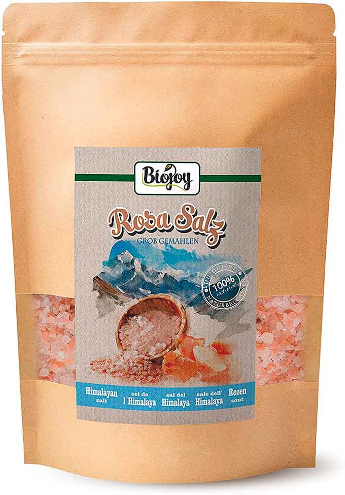 Un paquete de sal rosa del Himalaya sirve para estimular el gusto en la caja de los 5 sentidos