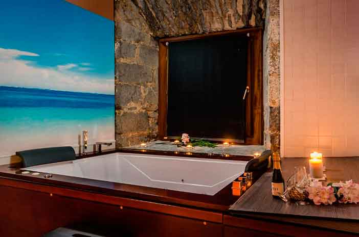 El hotel balneario Orduña Plaza tiene buenas habitaciones con jacuzzi privado en el País Vasco