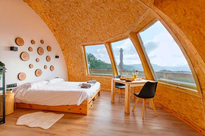 Las cabañas de Navarra son ideales para escapadas románticas en pareja