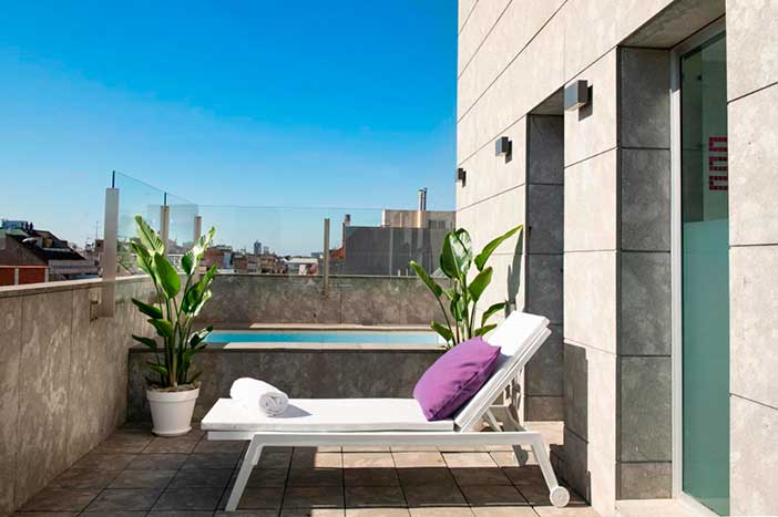 Allegro Barcelona es uno de los hoteles con piscina en la habitación en Barcelona con mejor relación calidad-precio