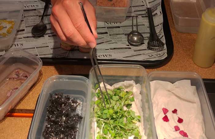 Un taller de pintxos es uno de los planes en pareja en Bilbao más originales