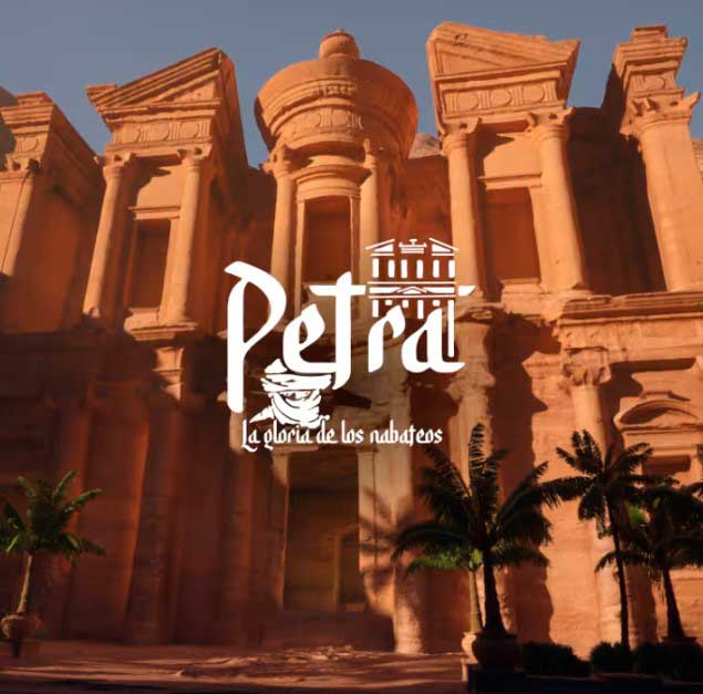 La experiencia inmersiva en Petra, gloria de los nabateos es uno de los planes en pareja en Barcelona más originales