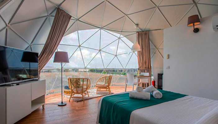Eco Dome Experience es un camping sólo para adultos en Lanzarote